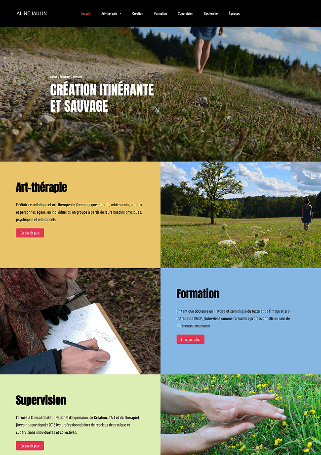 Aline Jaulin, Design & WordPress